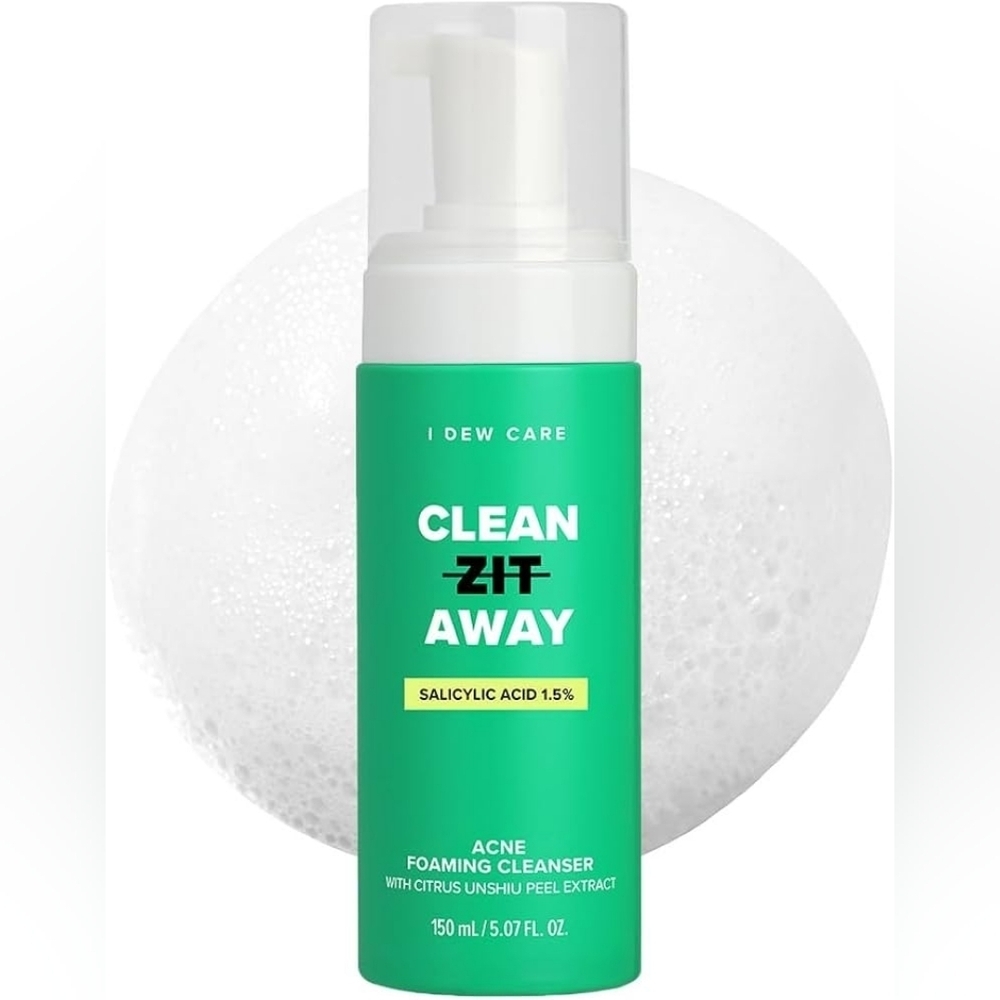 I Dew Care Clean Zit Away Acne Foaming Cleanser New Salicylic Acid
